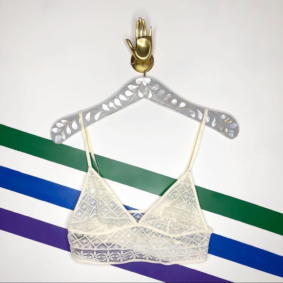 Urban Outfitters Other - NEW Out from Under ivory lace sheer bralette